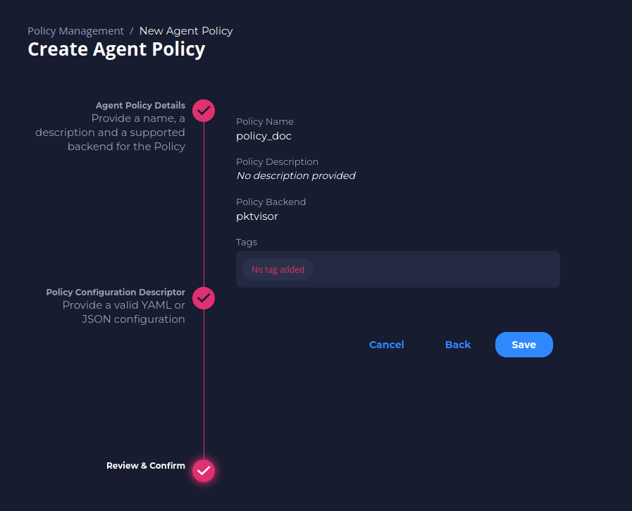 Save Agent Policy